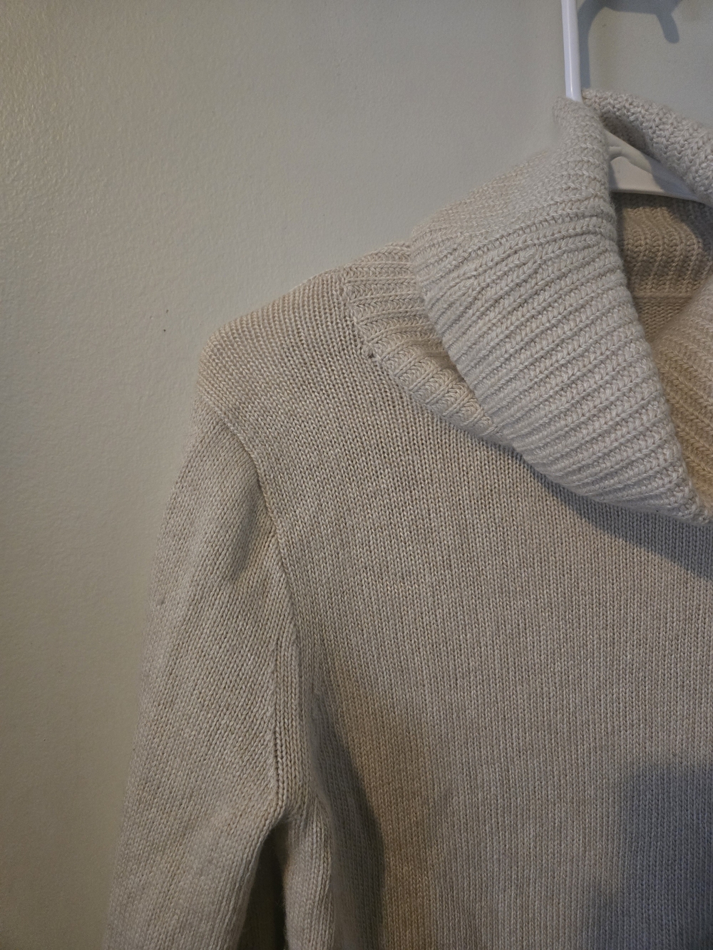 J. Crew Cream Turtleneck Wool Blend Knit Sweater - Picture 2 of 6